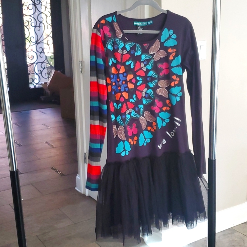 NWOT Desigual Girls tulle dress